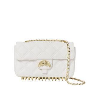 RIVIERA LE BLANC GOLD CHAIN SHARK HANDBAG