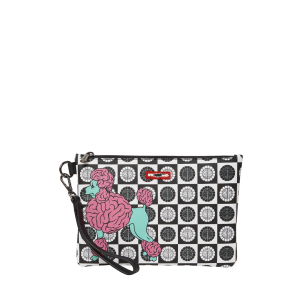 POODLE CHECK RON ENGLISH COLLAB POUCHETTE