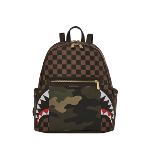 EXTERIOR GOLD ZIP POCKET SHARKS IN PARIS SAVAGE BACKPACK