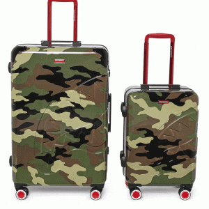 JUNGLE PARIS 2 PC LUGGAGE SET (CARRY-ON & FULL-SIZE)