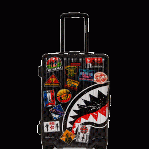 GLOBAL MOGUL UNLIMITED MILES SHARKNAUTICS HARDSHELL CARRY-ON LUGGAGE