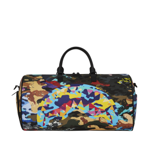 SLICED AND DICED CAMO DUFFLE