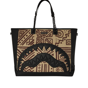 A.I. PALM MIRAGE SHARK LUXE BEACH TOTE